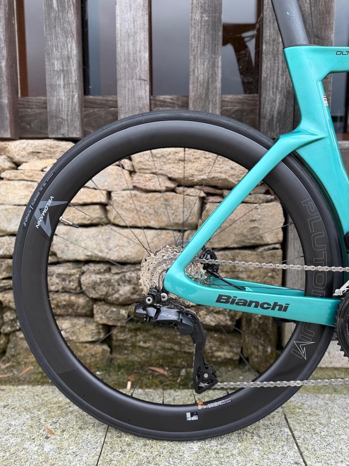 BICICLETA CARRETERA BIANCHI OLTRE COMP 105 DI2 12SP - AZUL CELESTE ULTIMA UNIDAD TALLA 55 - Imagen 3