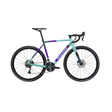 Bicicleta Ciclocrós BIANCHI ZOLDER PRO GRX610 1x12S.  Purple - Abyssal Teal Glossy - Imagen 1