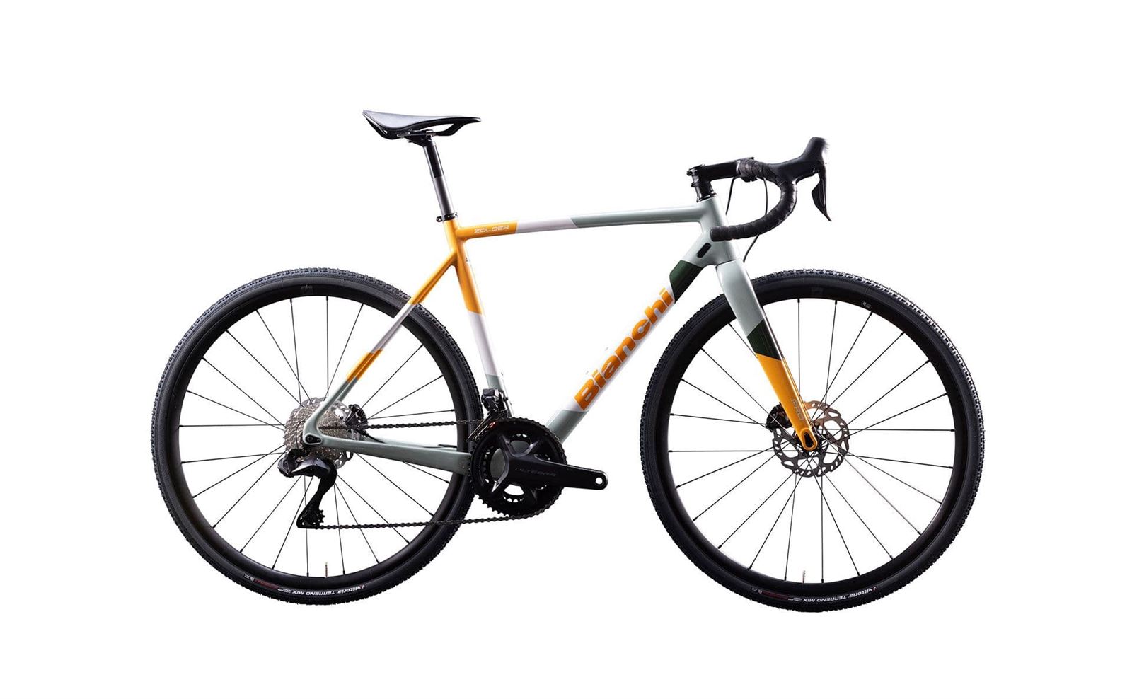 Bicicleta Ciclocrós BIANCHI ZOLDER PRO Ultegra 2x12sp.  Tangerine Orange / White - Desert Green Matt - Imagen 1