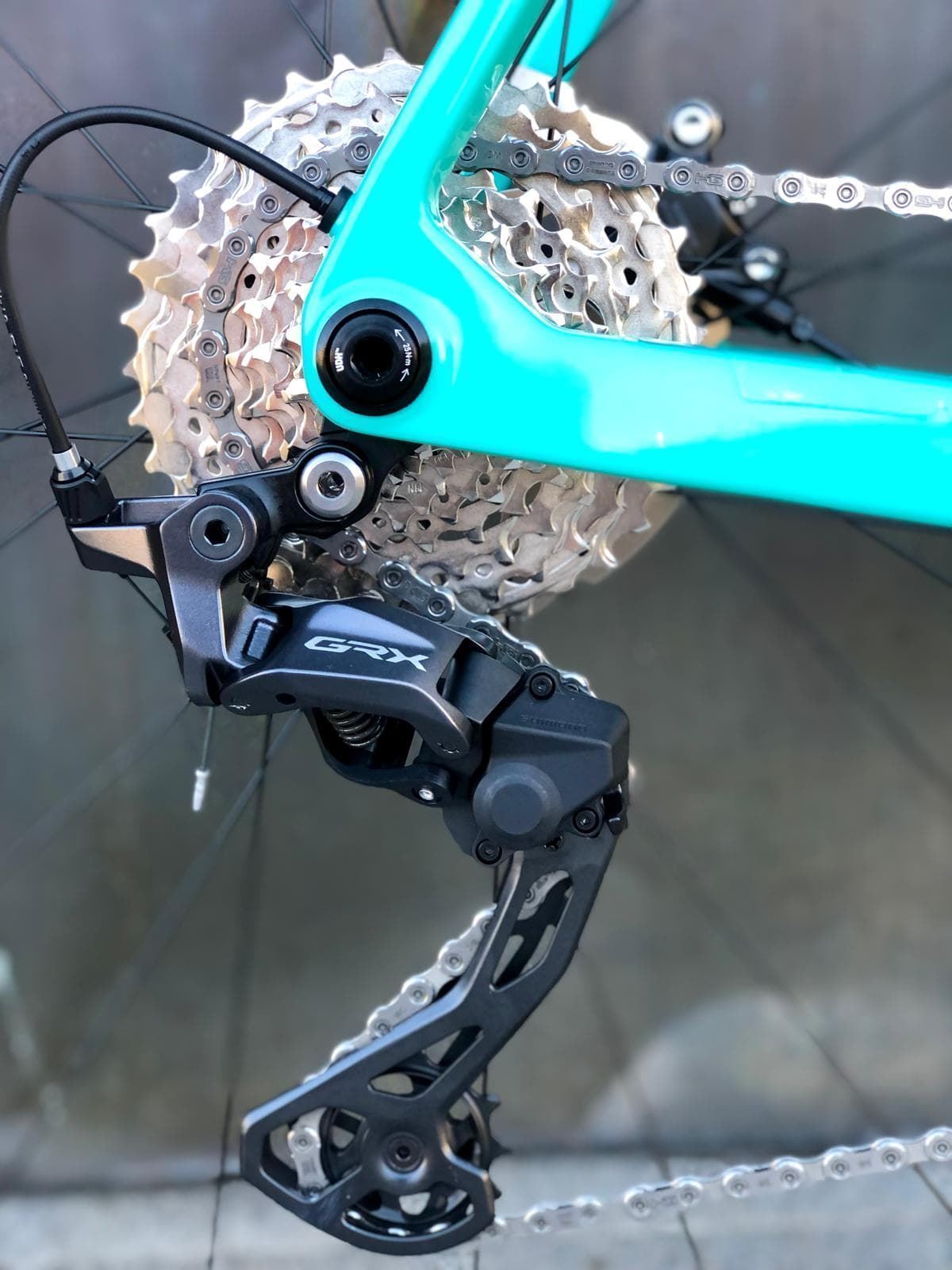 Bicicleta Gravel BIANCHI IMPULSO COMP GRX 610 - Azul Celeste TALLA S ULTIMA UNIDAD!! - Imagen 4