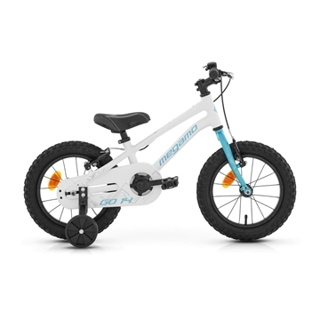Bicicleta Infantil MEGAMO 14" GO. Blanco/Azul claro - Imagen 1