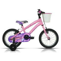 Bicicleta Infantil MEGAMO 14" KID con Cesta, color Rosa. ÚLTIMA UNIDAD - Imagen 1