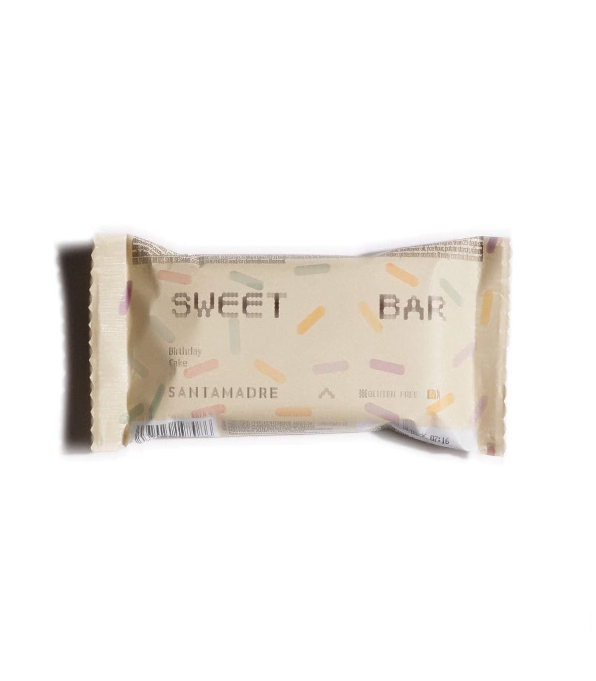 Caja de barritas energéticas SANTA MADRE de avena OATCAKE BAR - TARTA DE CUMPLEAÑOS 36 x 60g - Imagen 1