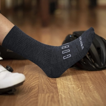 CALCETINES LANA MERINO GOBIK UNISEX GRIS - Imagen 2