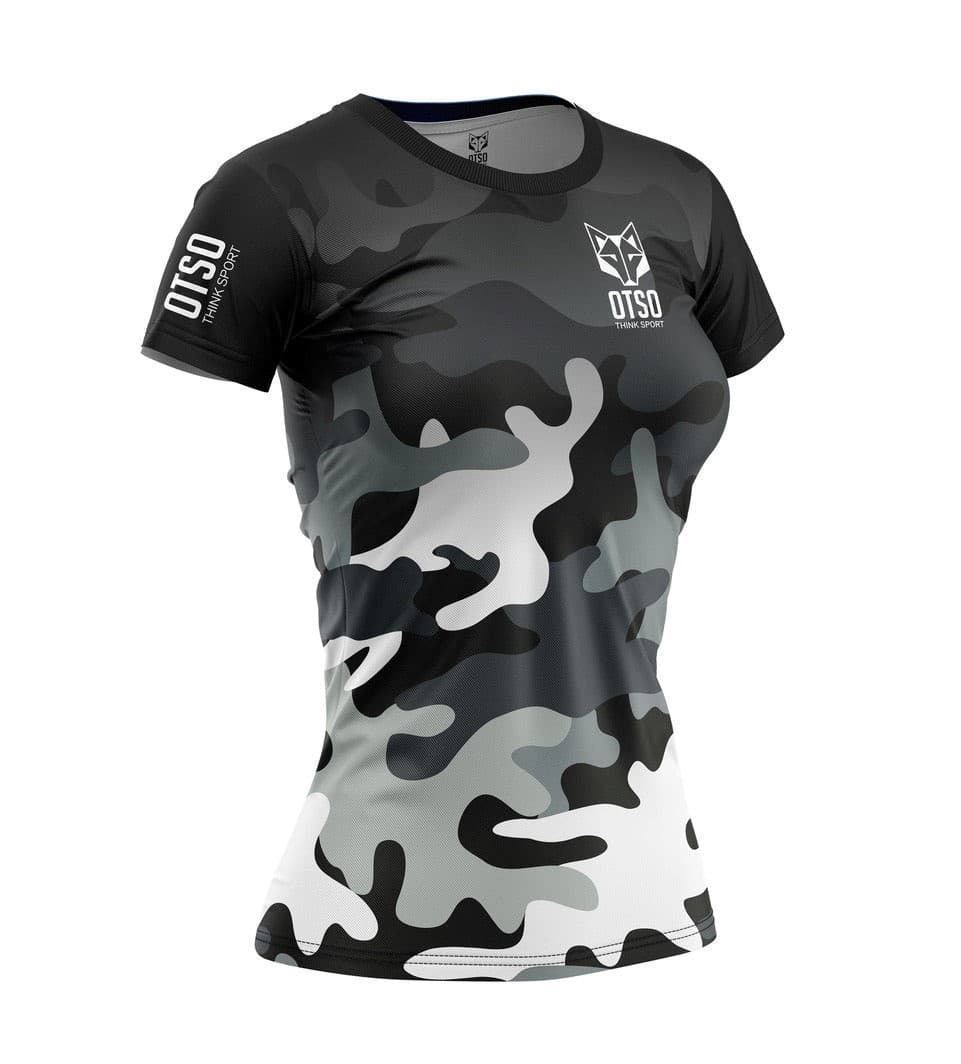 Camiseta OTSO Manga Corta Mujer Camo Grey - Imagen 1