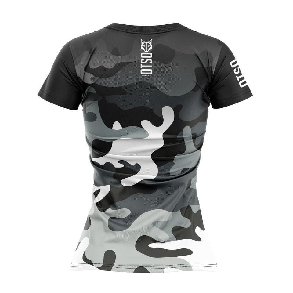 Camiseta OTSO Manga Corta Mujer Camo Grey - Imagen 2