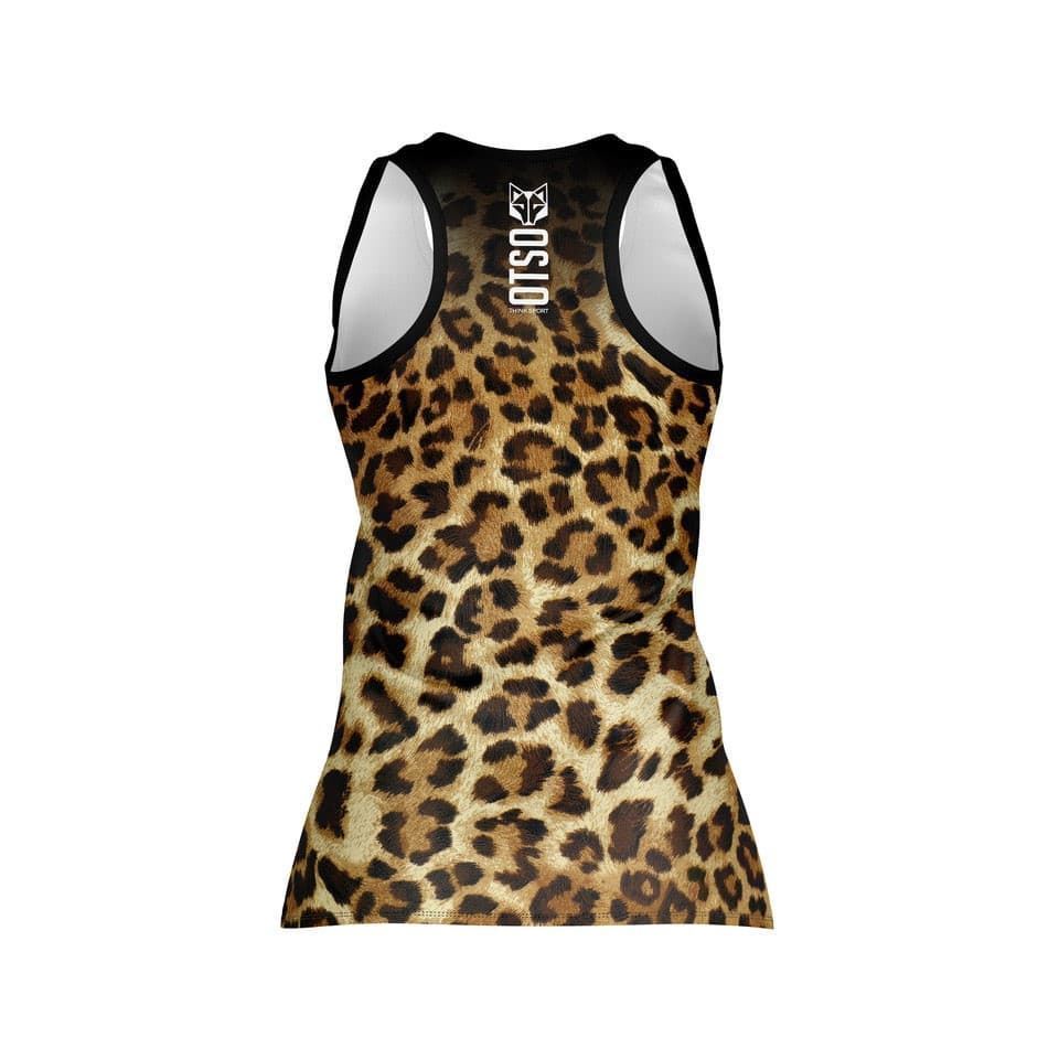 Camiseta OTSO Sin Mangas Mujer Leopard Skin - Imagen 2