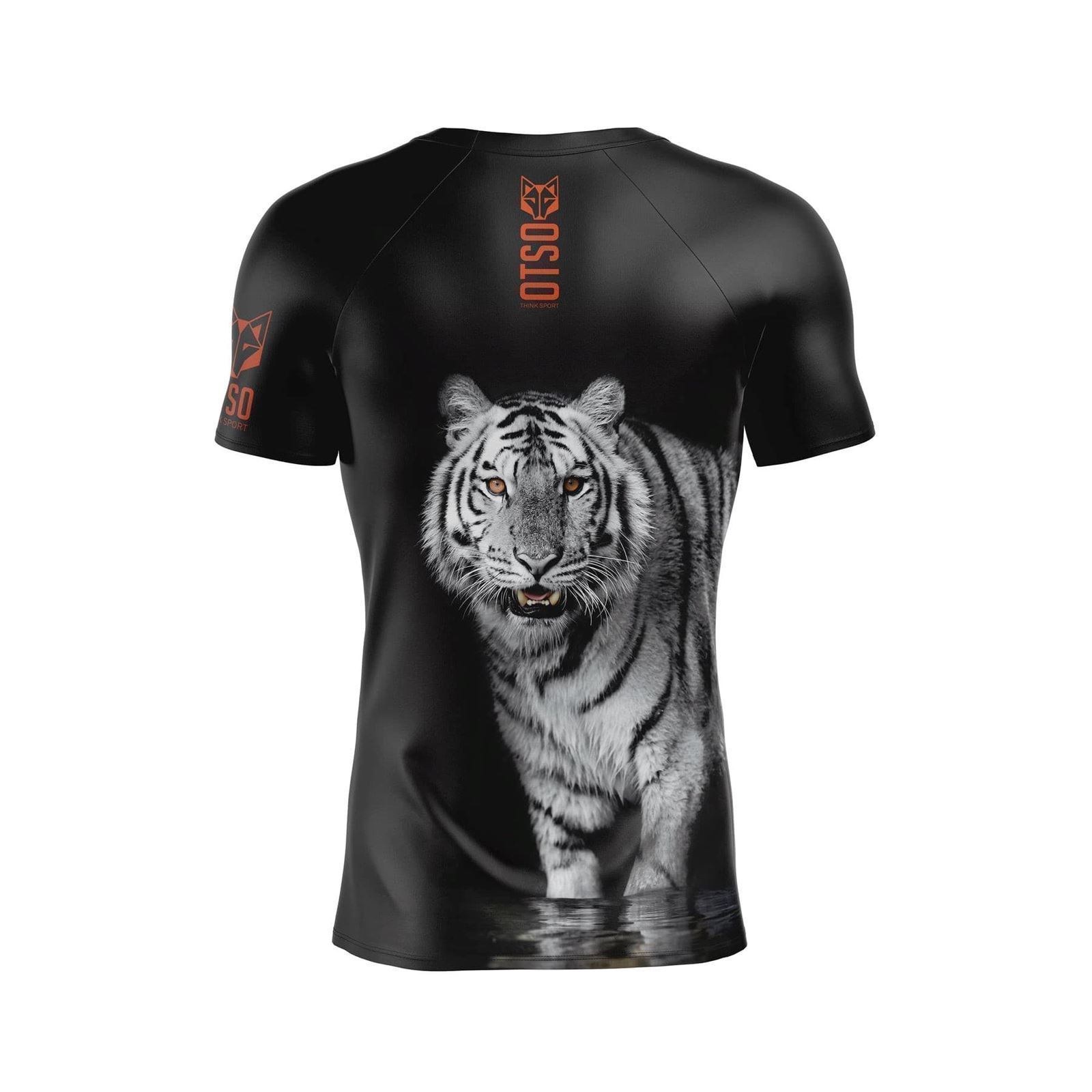 Camiseta Running OTSO Manga Corta Hombre Tiger. ÚLTIMA UNIDAD!! TALLA L - Imagen 2