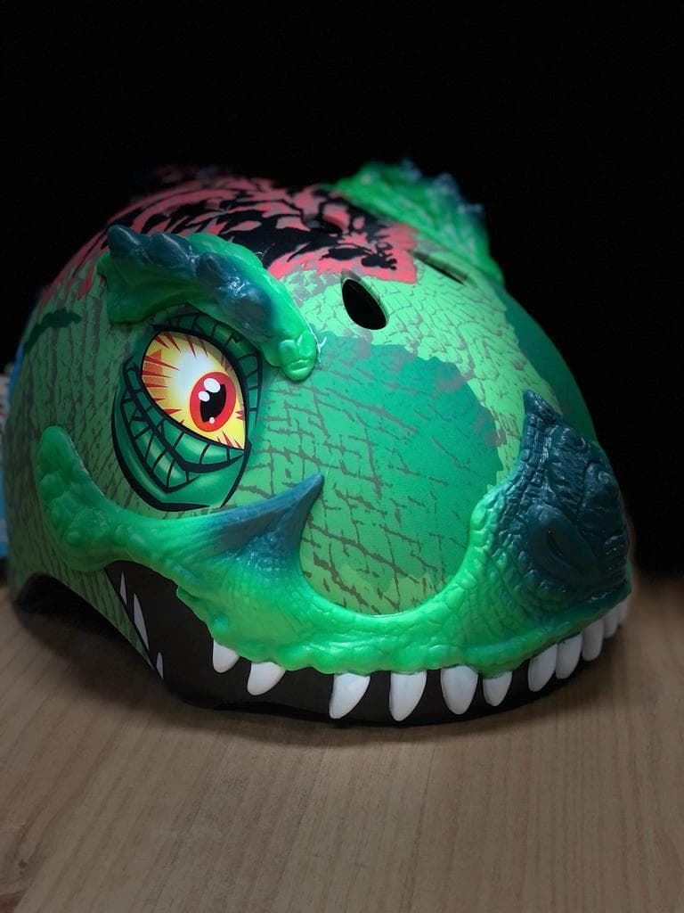 Casco Infantil RASKULLZ Rex/ Dinosaurio Verde - Imagen 3