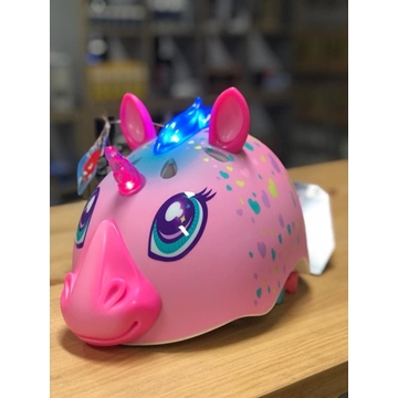 Casco Infantil RASKULLZ Unicornio Rosa con luz - Imagen 2