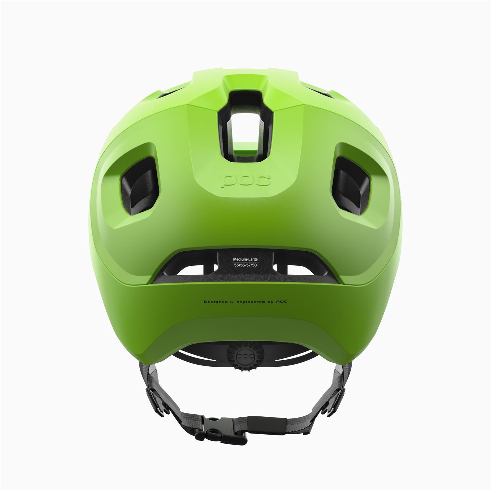 Casco POC AXION "Fluorescent Yellow/Green Matt" - Imagen 4