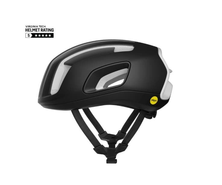 CASCO POC CYTAL NEGRO/BLANCO MATE - Imagen 1