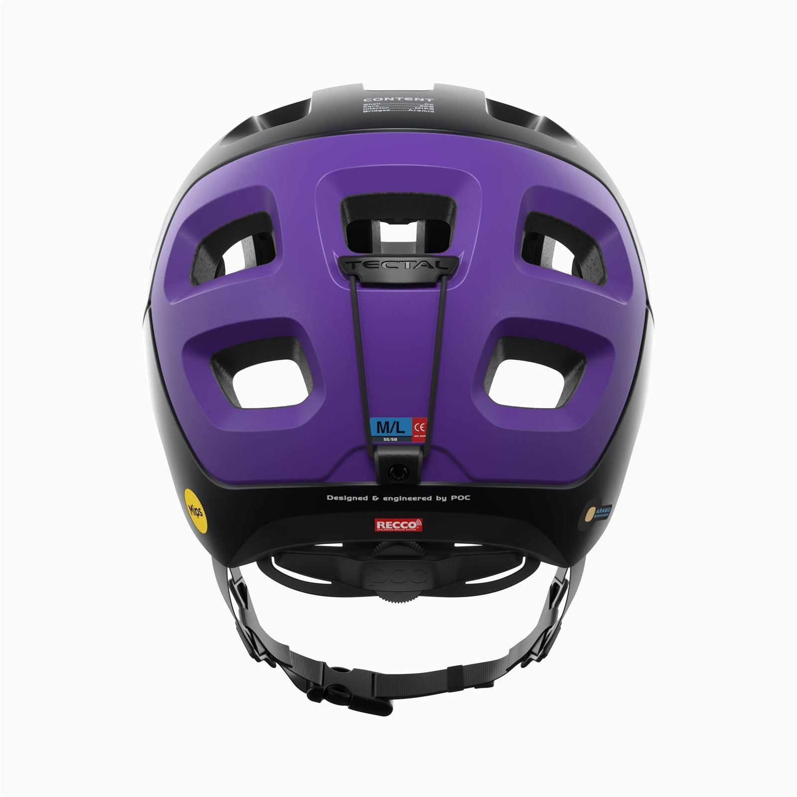 Casco POC TECTAL RACE MIPS "Uranium Black/Sapphire Purple Metallic/Matt" - Imagen 4