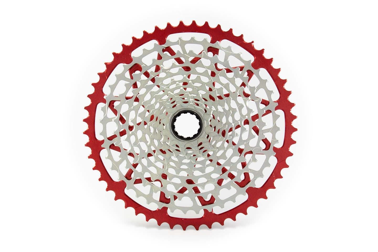 Cassette GARBARUK 12V , 10-52T (SRAM XD), rojo - Imagen 1