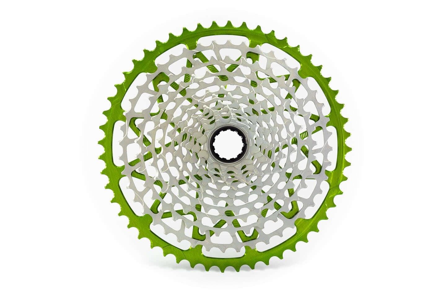 Cassette GARBARUK 12V , 10-52T (SRAM XD), verde - Imagen 1