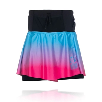 Falda Running OTSO Azul / Rosa Flúor. ÚLTIMA UNIDAD!! TALLA S - Imagen 1