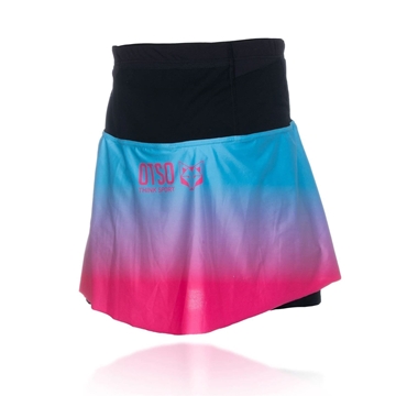Falda Running OTSO Azul / Rosa Flúor. ÚLTIMA UNIDAD!! TALLA S - Imagen 2