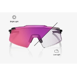 GAFAS 100% AEROCRAFT Gloss Black|Purple Mirror Photochromic Lens - Imagen 1