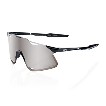 Gafas 100% HYPERCRAFT Negro Brillo - Lente: Hiper Silver Mirror - Imagen 1
