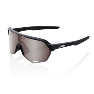 Gafas 100% S2 Soft Tact Black - Lente: Hiper Silver Mirror - Imagen 1