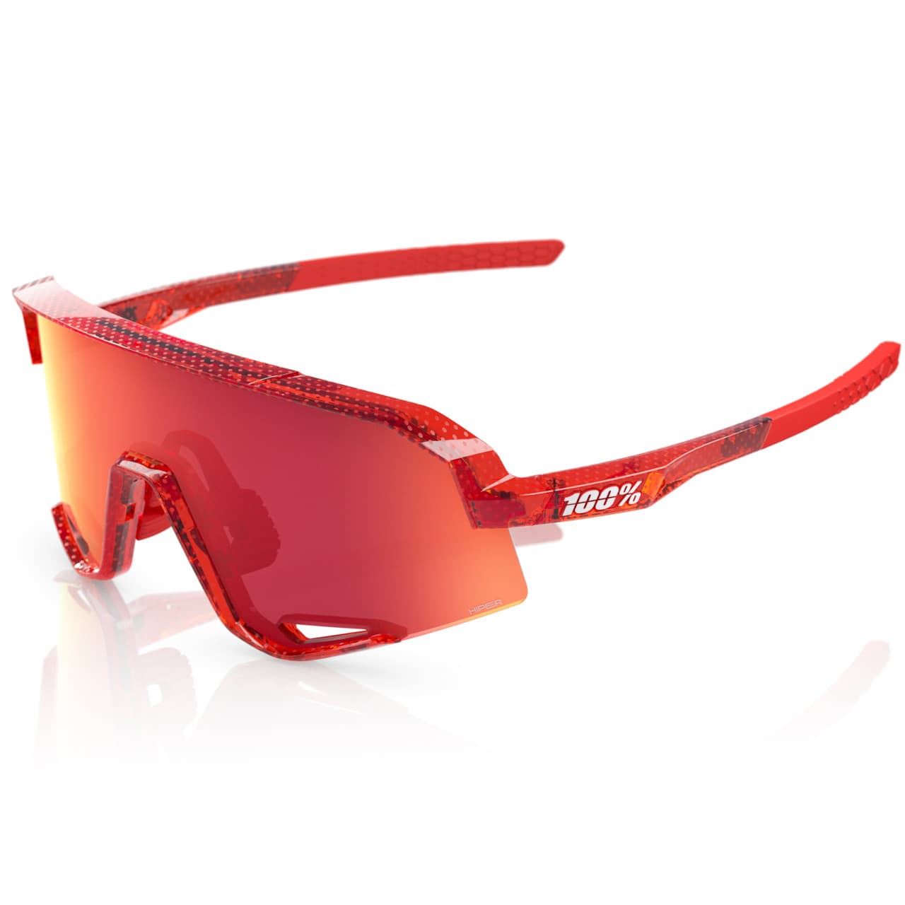 GAFAS 100% SLEndale Campari Translucent RedHiPER® Fire Red Mirror Lens - Imagen 1