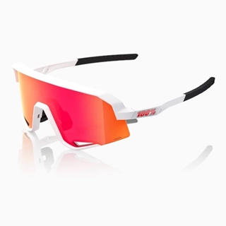 GAFAS 100% SLENDALE Matte White Hiper Red Multilayer Mirror - Imagen 1
