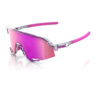 GAFAS 100% SLENDALE Polished Translucent Grey / Purple Multilayer Mirror Lens - Imagen 1