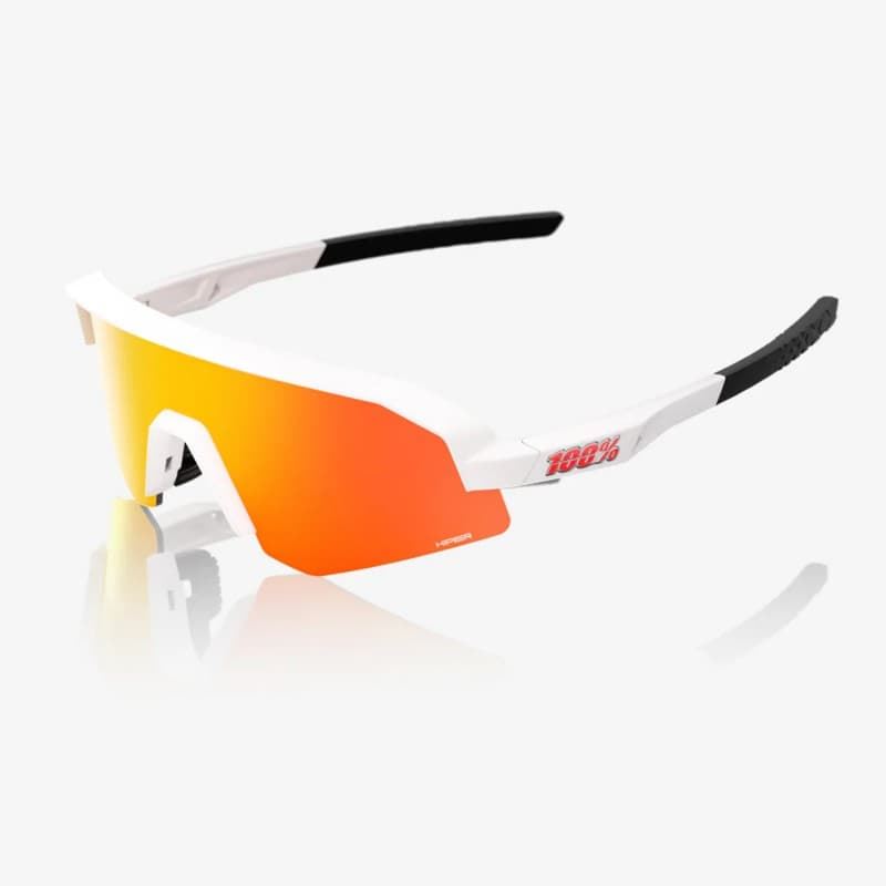 GAFAS 100% SLENDALE XS Matte White HiPER® Red Multilayer Mirror Lens - Imagen 1