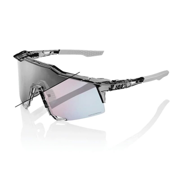 Gafas 100% SPEEDCRAFT Polished Translucent Grey - Lente: Rose Gold Mirror Photochromic - Imagen 1