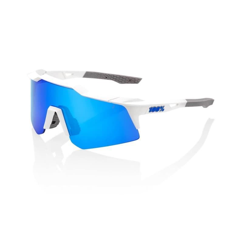 Gafas 100% SPEEDCRAFT XS "Blanco Mate" - Lente: Hiper Blue Multilayer Mirror" - Imagen 1