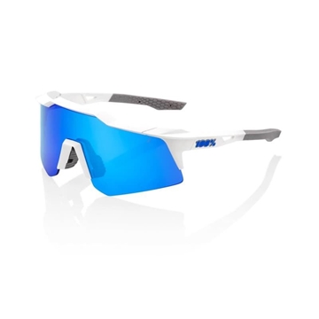 Gafas 100% SPEEDCRAFT XS Matte White - Lente: Blue Multilayer Mirror - Imagen 1