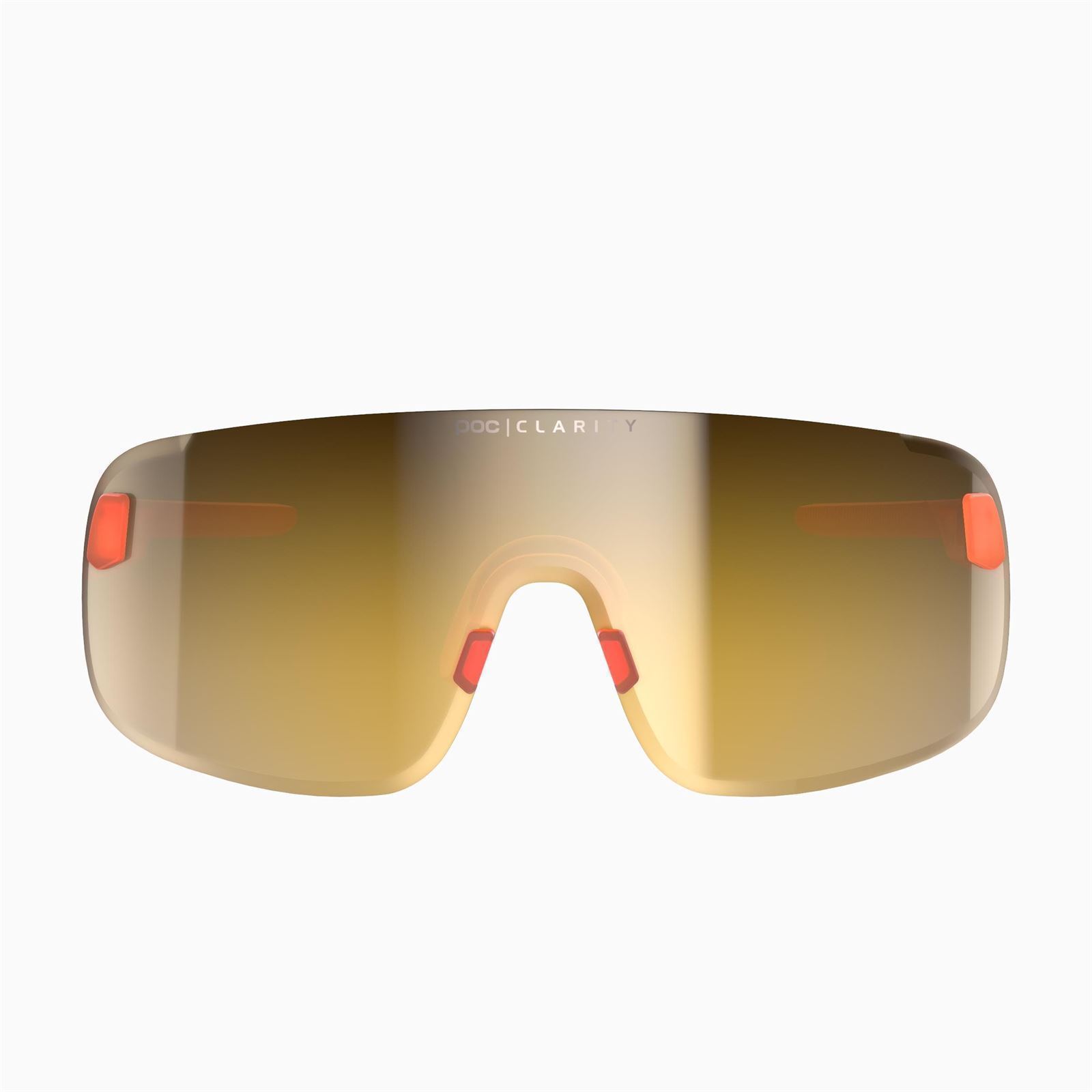 Gafas POC ELICIT "Fluorescent Orange Translucent / Lente: Violet Gold Mirror" - Imagen 2
