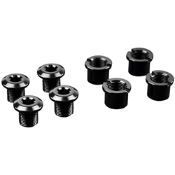 KIT TORNILLOS PLATO 4 BRAZOS CORTOS ALUMINIO NEGRO - Imagen 1