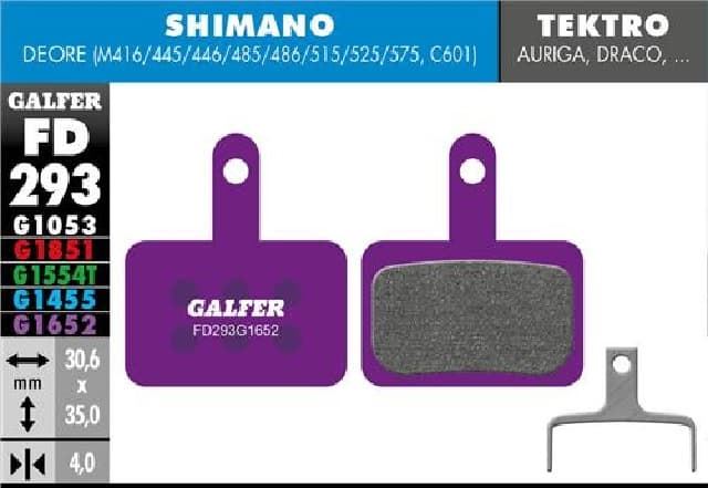 Pastillas de Freno E-BIKE MTB BRAKE PAD SHIMANO DEORE - Imagen 1