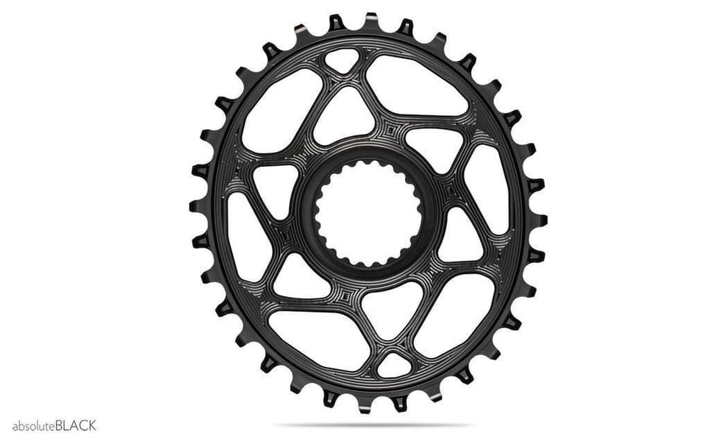 Plato ABSOLUTE BLACK MTB ovalado XTR, XT, SLX - 12SPD HG+ (M9100,8100,7100) DM 32T negro - Imagen 1
