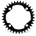 PLATO GARBARUK REDONDO 36T 104BCD NEGRO - Imagen 1