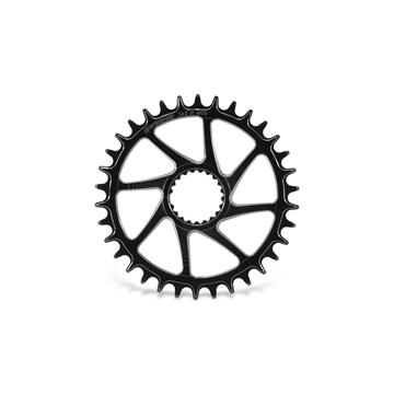 PLATO GARBARUK REDONDO DIRECT MOUNT SHIMANO M7100/M8100 (34T, BLACK) - Imagen 1