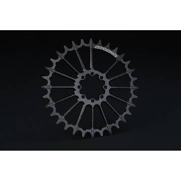 PLATO REDONDO GARBARUK DM MTB CHAINRING FOR SRAM 8-BOLT (ROUND, BOOST, 34T, negro) - Imagen 1