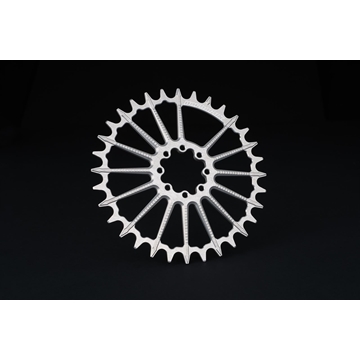 PLATO REDONDO GARBARUK DM MTB CHAINRING FOR SRAM 8-BOLT (ROUND, BOOST, 34T, SILVER) - Imagen 1